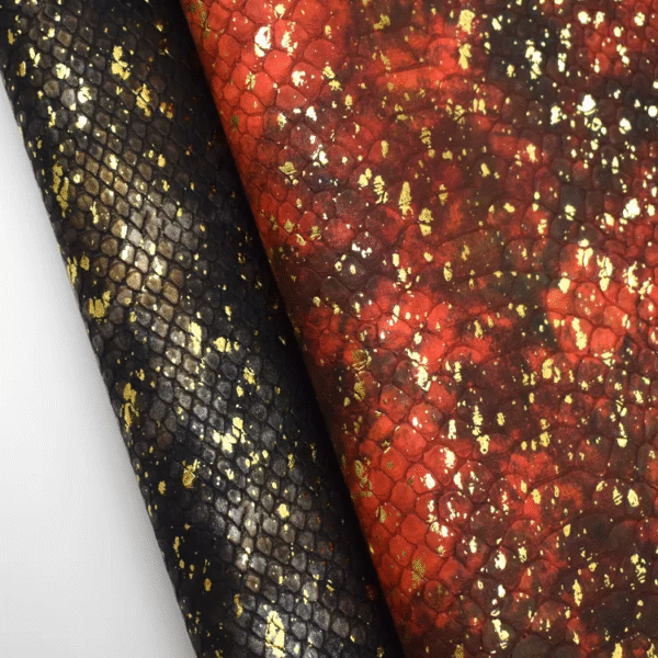 Popular Snake Skin Faux Pu Leather Fabric for Wallet Bags Shoes Belts - Image 2
