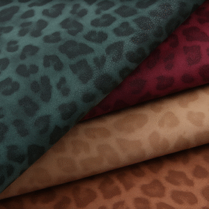 Vintage Leopard Print Fashion Pu Synthetic Leather Vinyl for Shoes Bags