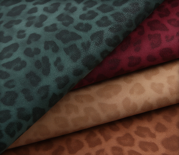 Vintage Leopard Print Fashion Pu Synthetic Leather Vinyl for Shoes Bags