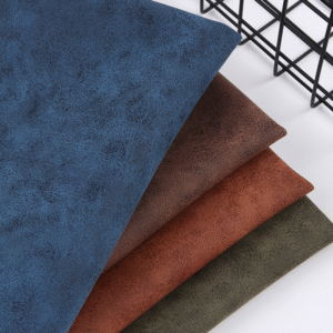 Eco Friendly Yangbuck Leather Faux PU Suede Leather Fabric for Shoes Bags