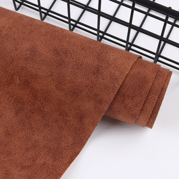 Eco Friendly Yangbuck Leather Faux PU Suede Leather Fabric for Shoes Bags - Image 2