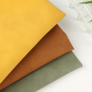 Faux Suede Frosted SheepSkin PU Faux Leather Fabric