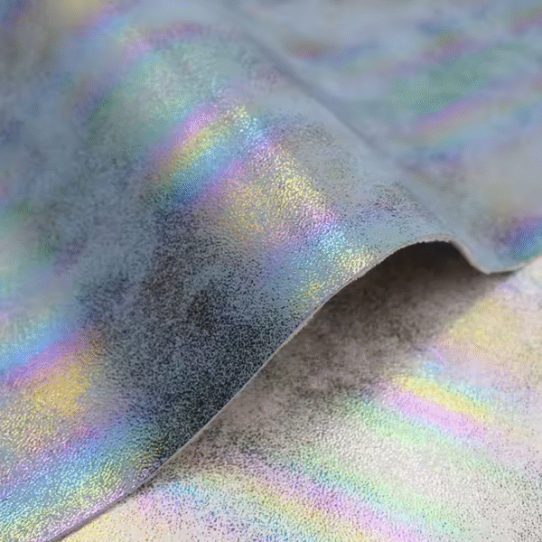 Artificial Leather Fabric Shiny Illusive Faux PU Artificial Leather for Luggage Bag - Image 2