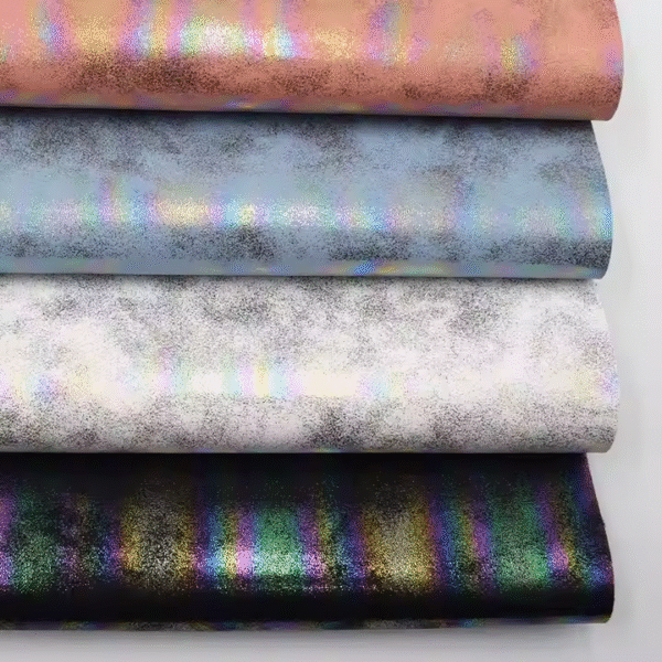 Artificial Leather Fabric Shiny Illusive Faux PU Artificial Leather for Luggage Bag - Image 5