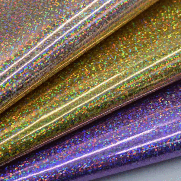 Waterproof Glitter Coating Film Raindrop Artificial Leather for Making Bags