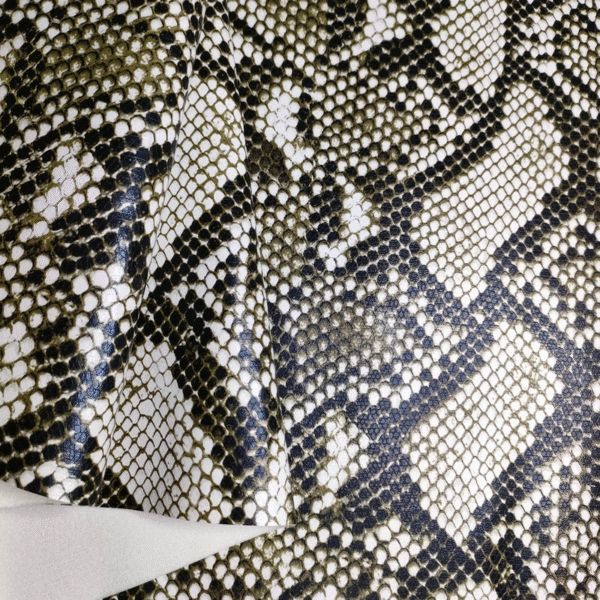 Synthetic Leather Snake Skin Pu Leather for Handbags - Image 8
