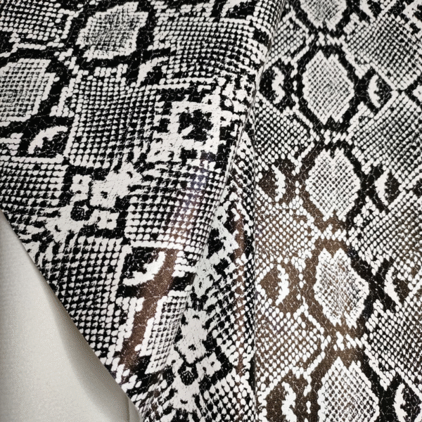 Synthetic Leather Snake Skin Pu Leather for Handbags - Image 6