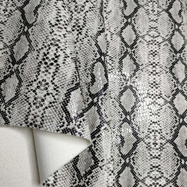 Synthetic Leather Snake Skin Pu Leather for Handbags - Image 5