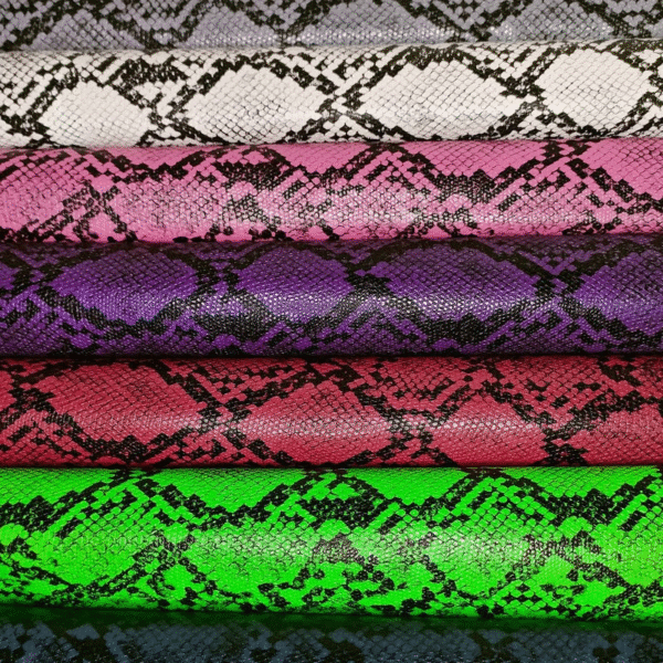 Synthetic Leather Snake Skin Pu Leather for Handbags - Image 4