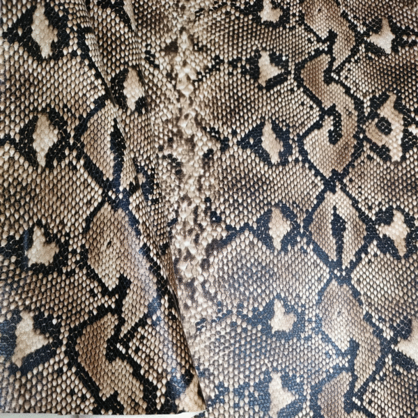 Synthetic Leather Snake Skin Pu Leather for Handbags - Image 13