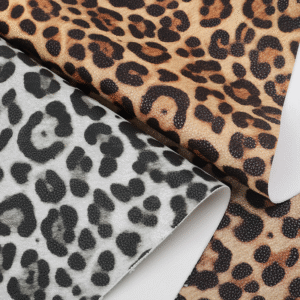 Faux Synthetic Leopard Print Pu/pvc Leather Good Prices for Making Shoes/bags/belt Material