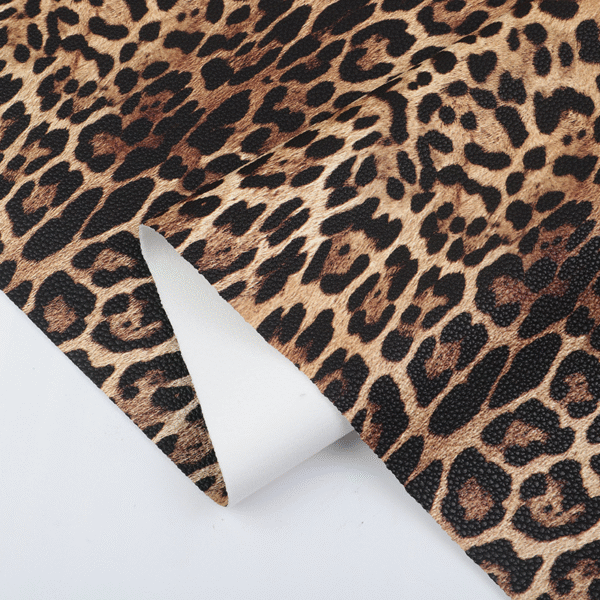 Faux Synthetic Leopard Print Pu/pvc Leather Good Prices for Making Shoes/bags/belt Material - Image 2