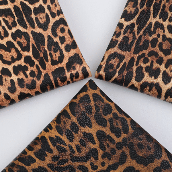 Faux Synthetic Leopard Print Pu/pvc Leather Good Prices for Making Shoes/bags/belt Material - Image 4