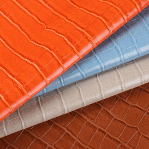 Waterproof Crocodile Embossed PU Leather Bag for Handbag and Luggage Use