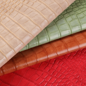 Crocodile Embossed Pu Vinyl Leather Fabric for Bags Shoes