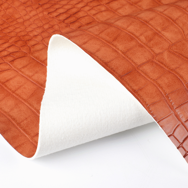 Crocodile Embossed Pu Vinyl Leather Fabric for Bags Shoes - Image 2