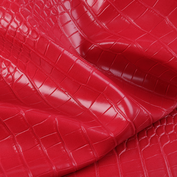 Crocodile Embossed PU Synthetic Leather Vinyl New Pattern for Luggage Belt Shoes Bags Accessories Crafts - Image 3