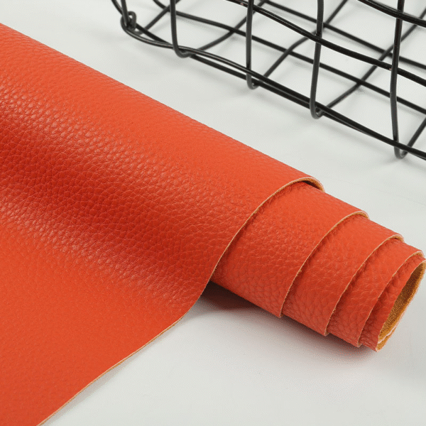 Litchi Texture Faux Leather Fabric Vinyl Synthetic Leather for Handbags for Car Seat - Image 3
