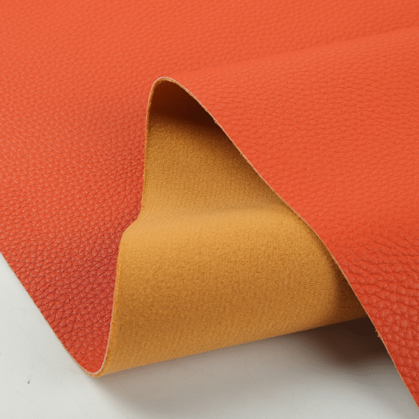 Litchi Texture Faux Leather Fabric Vinyl Synthetic Leather for Handbags for Car Seat - Image 2
