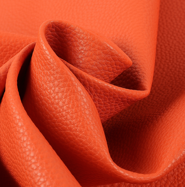 Litchi Texture Faux Leather Fabric Vinyl Synthetic Leather for Handbags for Car Seat - Image 4
