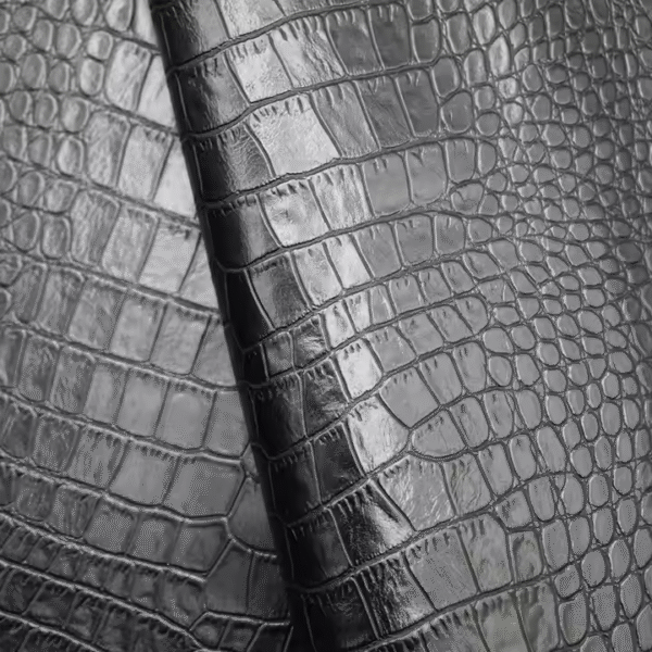 Fake Pu Leather crocodile Skin Leather for Shoes - Image 2