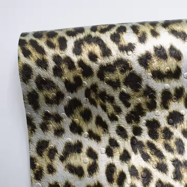 Wholesale Faux Synthetic Leopard Print Pu/pvc Leather Good Prices for Making Shoes/bags/belt Material - Image 4